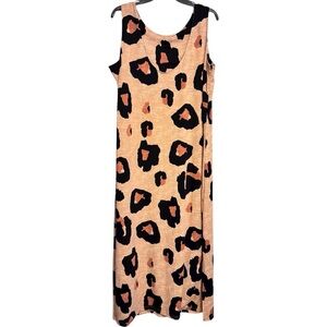 Leopard Print Sleeveless Dress